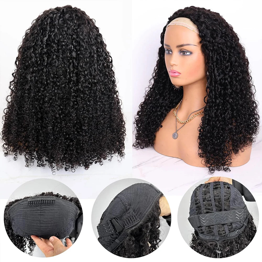Demi-perruque Kinky Curly
